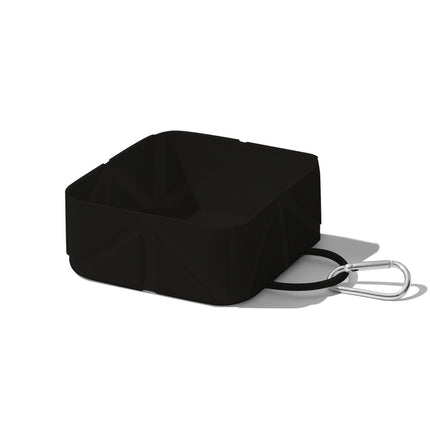 Foldable Dog Food Bowl - Dog Drinking Bowl - Dog Bowl - Travel Bowl - Water Bowl - Food Bowl - Dog Supplies - Hiking - Camping - On the Go - Silicone Bowl - Portable Food Bowl - Dog Accessories - Black - 1 Piece.