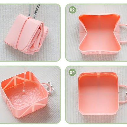 Foldable Dog Food Bowl - Dog Drinking Bowl - Dog Bowl - Travel Bowl - Water Bowl - Food Bowl - Dog Supplies - Hiking - Camping - On the Go - Silicone Bowl - Portable Food Bowl - Dog Accessories - Cat Food Bowl - Puppy - Pastel Mix - Pack of 5.