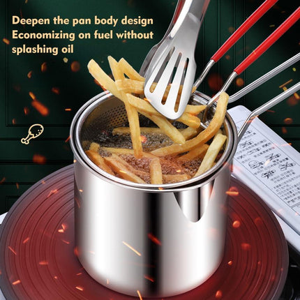 Mini Deep Fryer with Basket & Lid.