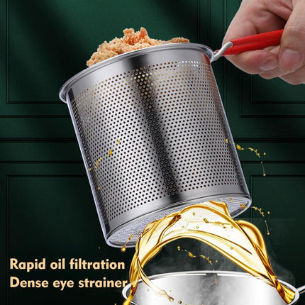 Mini Deep Fryer with Basket & Lid.