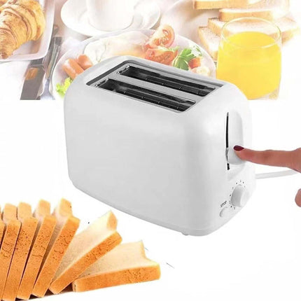 Toaster - Toaster - Toaster 2 Slices - Electric Toaster - Toasting Appliance - Kitchen Appliance - Kitchen Utensils - Bread Toaster - Kitchen Utensils - Household Appliances - Breakfast Appliance - White Toaster - White - 1 Piece.