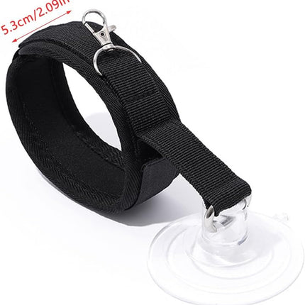 Dog leash - Cat leash - Coat care - Dog accessories - Cat accessories - Grooming table - Pet supplies - Grooming set - Bath - Shower - Suction cup - Safety leash - Collar - Dogs - Cats - Pet shop - Black - 2 pieces.