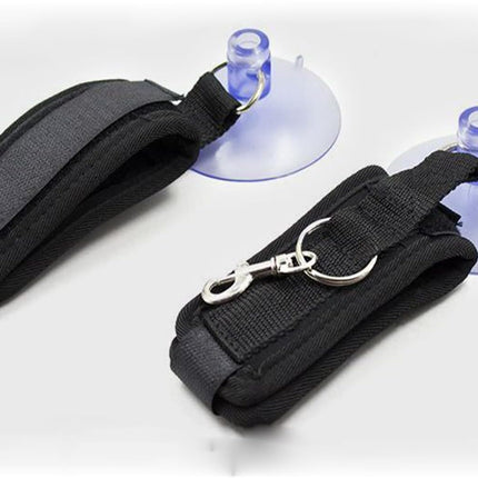 Dog leash - Cat leash - Coat care - Dog accessories - Cat accessories - Grooming table - Pet supplies - Grooming set - Bath - Shower - Suction cup - Safety leash - Collar - Dogs - Cats - Pet shop - Black - 2 pieces.