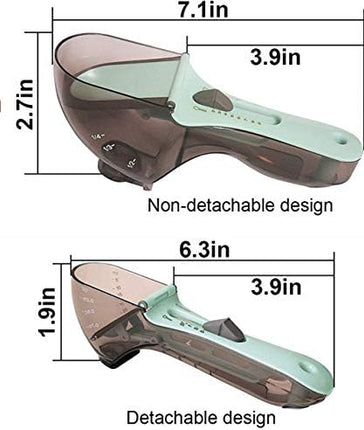 Measuring spoons - Measuring scoops - Adjustable measuring scoop - Measuring cup - Kitchen utensils - Baking utensils - Kitchen accessories - Teaspoon - Tablespoon - Coffee scoop - Dosing - Measuring - Baking utensils - Measuring spoon set - Blue - 3 piec.