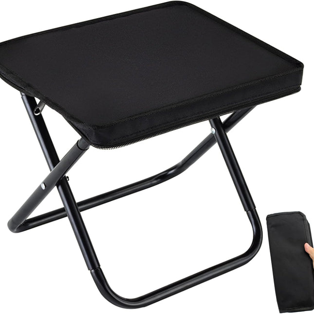 Camping Chair - Folding Chair - Fishing Chair - Camping Stool - Foldable Chair - Festival Chair - Folding Stool - Beach Chair - Hiking Stool - Outdoor - Picnic - Travel Chair - Lightweight - Portable - Foldable - With Storage Bag - Black - 1 Piece.