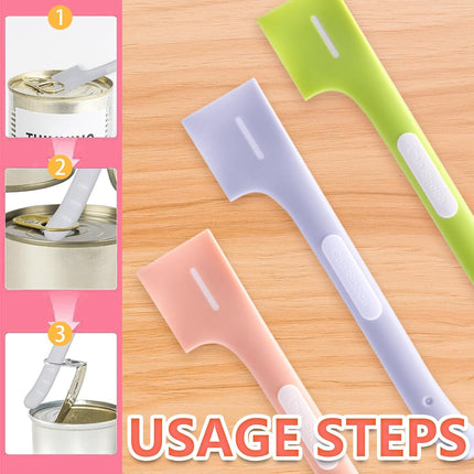 Pot licker - Spatula - Cat food spoon - Dog food spoon - Can opener - Feeding spoon - Silicone spatula - Pet supplies - Pet accessories - Kitchen utensils - Cans - Food scoop - Wet food - Multicolor - Pack of 3.