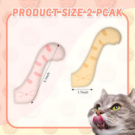 Pot Licker - Cat Food Spoon - Spatula - Can Opener - Dog Food Spoon - Feeding Spoon - Silicone Spatula - Pet Supplies - Pet Accessories - Food Scoop - Cans - Wet Food - Cat Paw Design - Kitchen Utensils - Multicolor - Pack of 3.