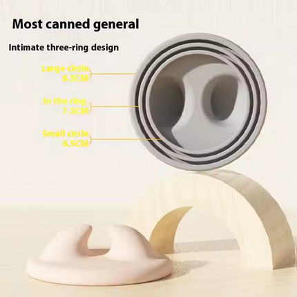 Can Lid - Keep-Fresh Lid - Cat Food Lid - Dog Food Lid - Silicone Lid - Cover Lid - Canned Food - Wet Food - Cans - Pet Supplies - Pet Accessories - Kitchen Utensils - Food Bowl Accessories - Multicolor - Pack of 3.