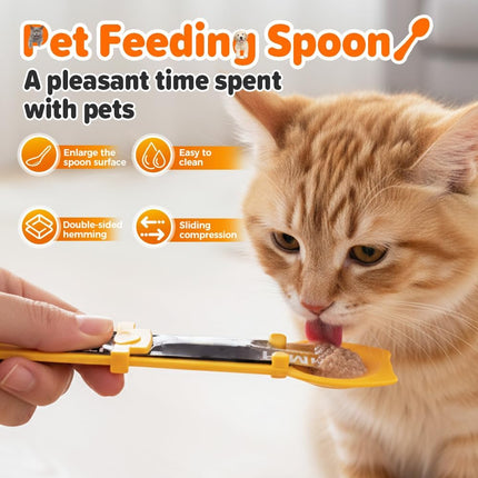 Cat Food Spoon - Cat Treats - Lick Snack - Liquid Snack - Feeding Spoon - Pet Supplies - Pet Accessories - Food Scoop - Treats - Dispenser - Food Bowl Accessories - Dog Food - Snack Holder - Multicolor - 4 pieces.