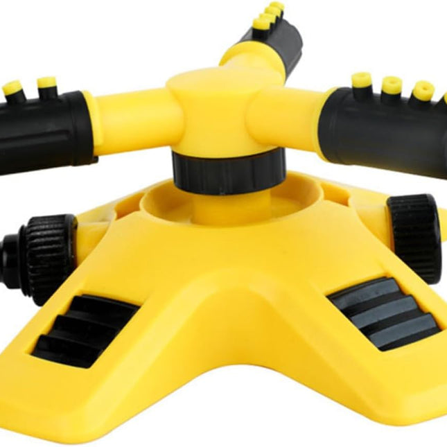 Garden Sprinkler - Lawn Sprinkler - Water Sprinkler - Garden Irrigation - Garden Sprinkler - Circular Sprinkler - Automatic Watering System - 360 Degree Rotation - Irrigation System - Garden Irrigation - Yellow and Black - 1 Piece.