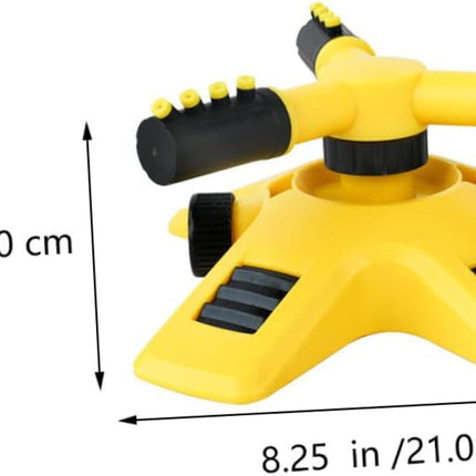 Garden Sprinkler - Lawn Sprinkler - Water Sprinkler - Garden Irrigation - Garden Sprinkler - Circular Sprinkler - Automatic Watering System - 360 Degree Rotation - Irrigation System - Garden Irrigation - Yellow and Black - 1 Piece.