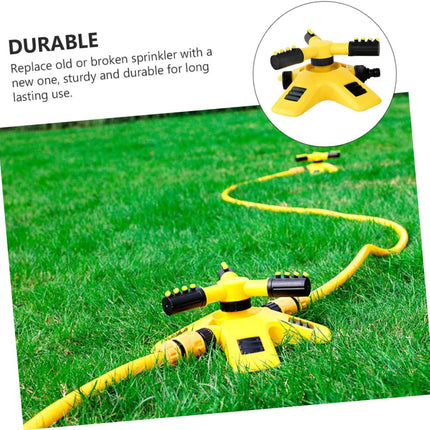 Garden Sprinkler - Lawn Sprinkler - Water Sprinkler - Garden Irrigation - Garden Sprinkler - Circular Sprinkler - Automatic Watering System - 360 Degree Rotation - Irrigation System - Garden Irrigation - Yellow and Black - 1 Piece.