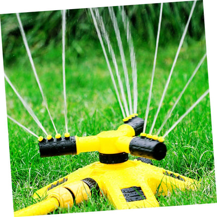 Garden Sprinkler - Lawn Sprinkler - Water Sprinkler - Garden Irrigation - Garden Sprinkler - Circular Sprinkler - Automatic Watering System - 360 Degree Rotation - Irrigation System - Garden Irrigation - Yellow and Black - 1 Piece.