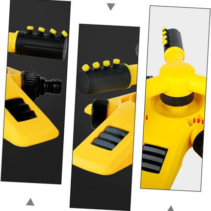 Garden Sprinkler - Lawn Sprinkler - Water Sprinkler - Garden Irrigation - Garden Sprinkler - Circular Sprinkler - Automatic Watering System - 360 Degree Rotation - Irrigation System - Garden Irrigation - Yellow and Black - 1 Piece.