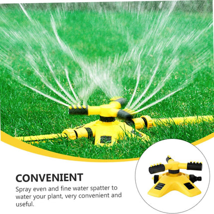 Garden Sprinkler - Lawn Sprinkler - Water Sprinkler - Garden Irrigation - Garden Sprinkler - Circular Sprinkler - Automatic Watering System - 360 Degree Rotation - Irrigation System - Garden Irrigation - Yellow and Black - 1 Piece.