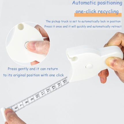 Measuring Tape - Body Measuring Tape - Circumference Measurement - Losing Weight - Waist Measurement - Fitness Accessories - Centimeter - Tailor's Tape - Roll-up - Body Measurement - Muscle Mass - Waist Circumference - Measuring Tape - White - 1 Piece.