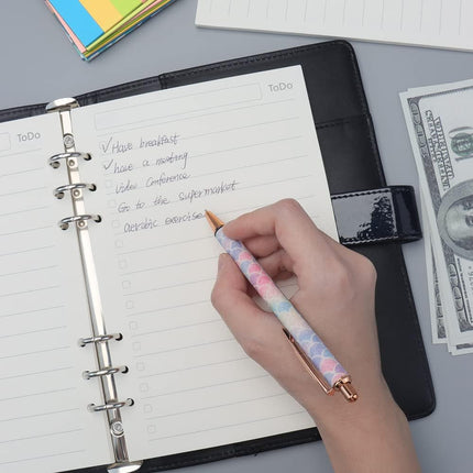 Notebook Refill A5 - Ring Binder Paper 6 Holes - Agenda Refill - Bullet Journal Paper - Refillable Notepad - Writing Paper - Planner Inserts - Office Supplies - School Supplies - To-Do List Check-Off -To Do List - White - 5 Pieces.