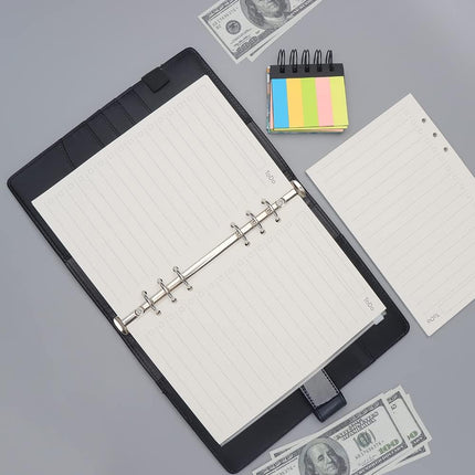Notebook Refill A5 - Ring Binder Paper 6 Holes - Agenda Refill - Bullet Journal Paper - Refillable Notepad - Writing Paper - Planner Inserts - Office Supplies - School Supplies - To-Do List Check-Off -To Do List - White - 5 Pieces.