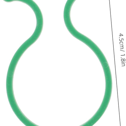 Plant clips - Plant binders - Binding clips - Garden clips - Plant rings - Mounting clips - Plant supports - Vegetable garden accessories - Growing supplies - Climbing plants - Guides - Garden articles - Green - 100 pieces.