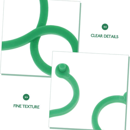 Plant clips - Plant binders - Binding clips - Garden clips - Plant rings - Mounting clips - Plant supports - Vegetable garden accessories - Growing supplies - Climbing plants - Guides - Garden articles - Green - 100 pieces.