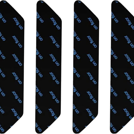 Carpet stoppers - Anti-slip mat - Rug grippers - Rug stopper - Anti-slip stickers - Rug fixer - Sofa cover stopper - Ultra-thin stopper - Carpet undermat - Discreet - Sofa stopper - Black - 4 Pieces.