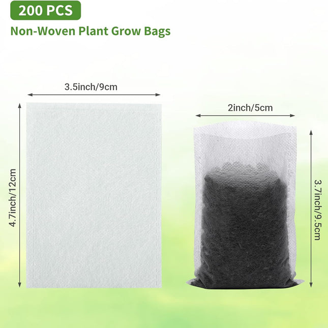 Grow Bags - Gardening - Grow Pots - Vegetable Garden - Seedlings - Plant Bags - Non-woven Grow Bags - Growing Set - Breathable Fleece - Vegetable Garden Box - Growing Box - Sowing - Cuttings - Plant Bags - Vegetable Garden - Vegetable Gardening - Sustaina.
