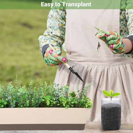 Grow Bags - Gardening - Grow Pots - Vegetable Garden - Seedlings - Plant Bags - Non-woven Grow Bags - Growing Set - Breathable Fleece - Plant Pots - Garden - Sowing - Cuttings - Vegetables - Fruit - Plant Bag - Vegetable Gardening - Sustainable - White -.
