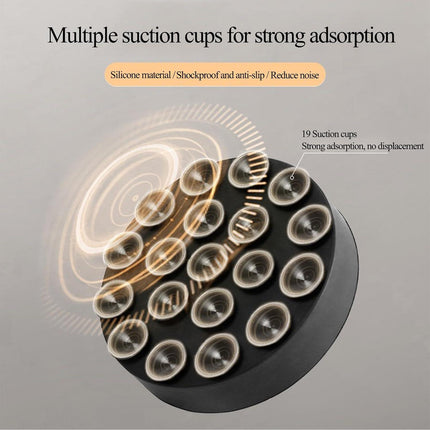 Washing machine vibration dampers - Washing machine feet - Anti-vibration pads - Appliance accessories - Sound dampener - Washing machine riser - Anti-slip mat - Dryer accessories - Vibration damper - Floor protection - Washing machine damper - Black - 4.