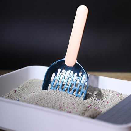 Cat Litter Scoop with Holder - Cat Litter Scoop - Cat Litter Sieve - Cat Litter Accessories - Cat Toilet Scoop - Feces Scoop - Pet Supplies - Cat Litter Care - Cat Litter Sieve Scoop - Dark Blue - 1 Piece.