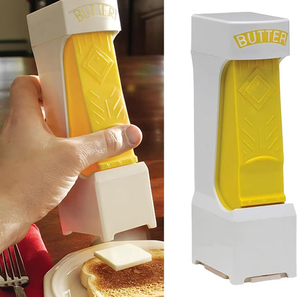 Butter Cutter - Butter Dish - Butter Dispenser - Butter Storage Box - Butter Box - Kitchen Utensils - Butter Cutting - Butter Storage Container - Food Storage Container - Butter Slicer - Butter Mill - Kitchen Accessories - Butter Holder - White and Yellow.