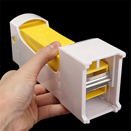 Butter Cutter - Butter Dish - Butter Dispenser - Butter Storage Box - Butter Box - Kitchen Utensils - Butter Cutting - Butter Storage Container - Food Storage Container - Butter Slicer - Butter Mill - Kitchen Accessories - Butter Holder - White and Yellow.