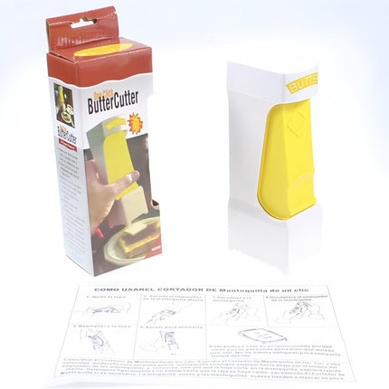 Butter Cutter - Butter Dish - Butter Dispenser - Butter Storage Box - Butter Box - Kitchen Utensils - Butter Cutting - Butter Storage Container - Food Storage Container - Butter Slicer - Butter Mill - Kitchen Accessories - Butter Holder - White and Yellow.