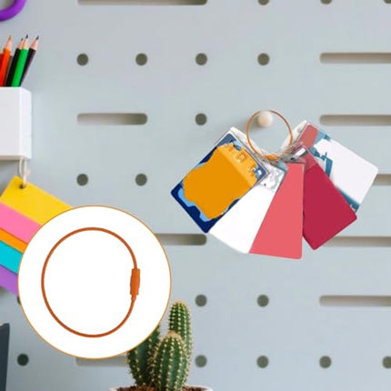 Card holder ring for Yoto card set, 3 keychain loops and 10 hanging tabs Removable card holder organizer Children's travel bag for Yoto cards Storage accessories.