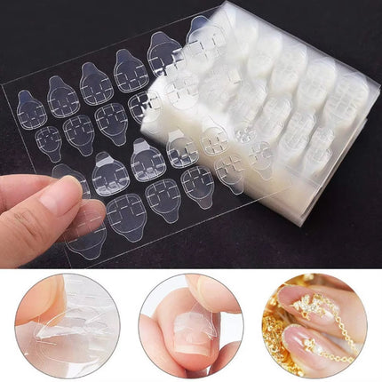 Double-Sided Nail Stickers | 2 Sheets (48 pieces) | Stick-on Nails | Press-on Nails | Fake Nails | Nail Stickers.