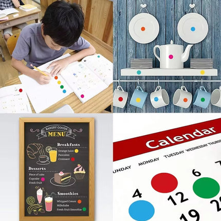 Round stickers - Small dot stickers 6mm for Bullet Journal - 2750 pieces.