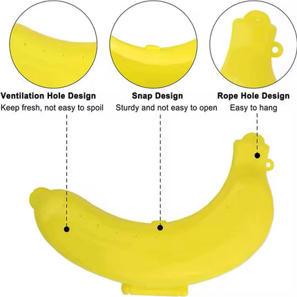 Banana Container | Lunchbox | Fruit Container | Banana Box | YELLOW.