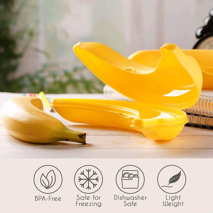 Banana Container | Lunchbox | Fruit Container | Banana Box | YELLOW.
