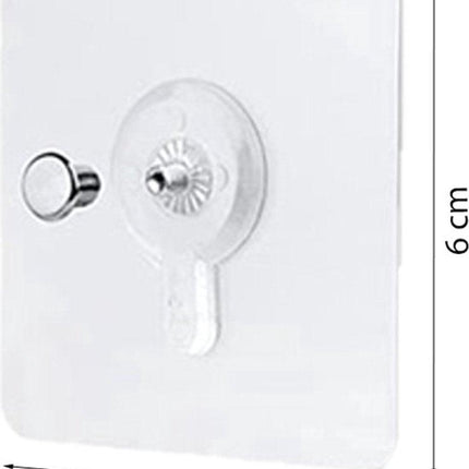 10x Adhesive Nail | Self-Adhesive Hooks | No Drilling Required Hanging System | Threaded.
