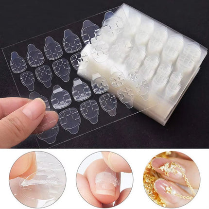 120x (MEGA PACK) Double-Sided Nail Stickers | 5 Sheets | Stick-on Nails | Press-on Nails | Fake Nails | Nail Stickers.