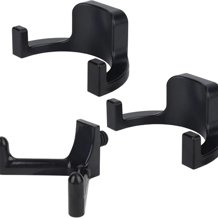 Jhubers Goods - Sanding Hooks - Tool Hangers - Plastic - Sanding Boards - Organization Accessories - Rakes - Shovels - Hammers - Black - 3 pieces - Compatible with - Plastic U-shaped - V-shaped - Storage Accessories.