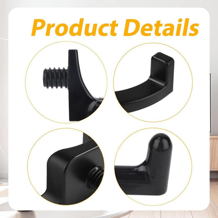 Jhubers Goods - Sanding Hooks - Tool Hangers - Plastic - Sanding Boards - Organization Accessories - Rakes - Shovels - Hammers - Black - 3 pieces - Compatible with - Plastic U-shaped - V-shaped - Storage Accessories.