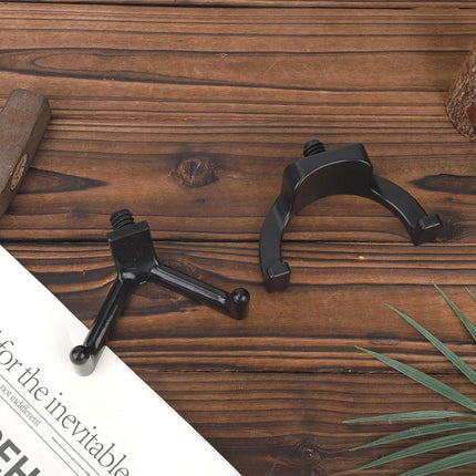 Jhubers Goods - Sanding Hooks - Tool Hangers - Plastic - Sanding Boards - Organization Accessories - Rakes - Shovels - Hammers - Black - 3 pieces - Compatible with - Plastic U-shaped - V-shaped - Storage Accessories.
