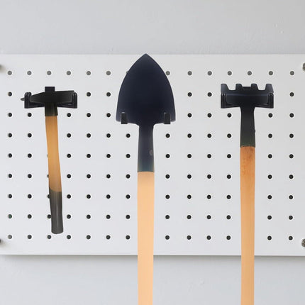 Jhubers Goods - Sanding Hooks - Tool Hangers - Plastic - Sanding Boards - Organization Accessories - Rakes - Shovels - Hammers - Black - 3 pieces - Compatible with - Plastic U-shaped - V-shaped - Storage Accessories.