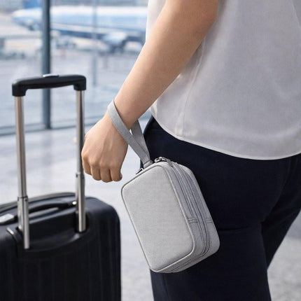 Cable Organizer Bag Grey – Travel & Storage Accessories – Compact & Portable – Water-Repellent – For Cables & Electronics.