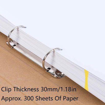 5 pieces D-shaped metal clip ring binder mechanism - set of 2 ring binders for papers, textbook, documents - school supplies - storage accessories.