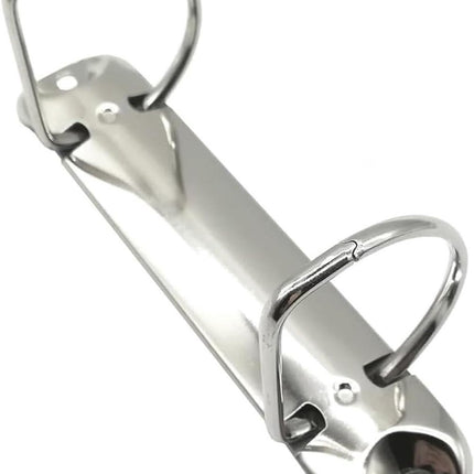 5 pieces D-shaped metal clip ring binder mechanism - set of 2 ring binders for papers, textbook, documents - school supplies - storage accessories.