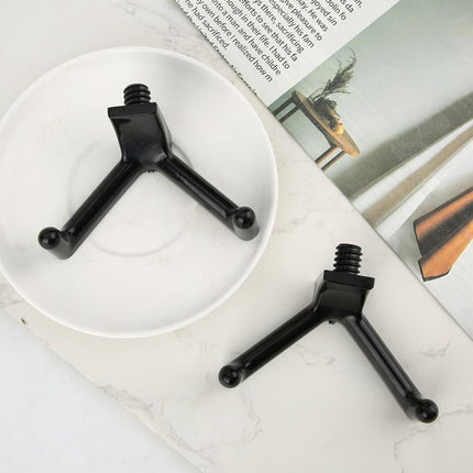Allecta - Tool Hooks for Garden Shed - Storage Accessories for Shovels and Rakes - Set of 3 (Black).