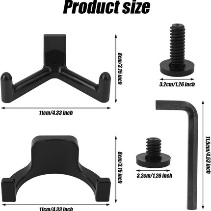 21-Piece Tool Storage Hooks - Black Y/U-Shaped Hooks with Wrench - Shed Storage Accessories - Compatible with Suncast and Craftsman.