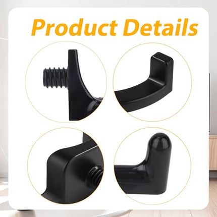 sanding hooks compatible with Suncast and Craftsman, plastic U- and V-shaped tool hangers, storage accessories for sanding boards, rakes, shovels, and hammers (black).