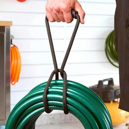 4 pieces - Cable management strap - Cable management strap - Carrying rope - Handle - Storage rope - Storage accessories - Suitable for cable storage - Tools - Water pipes - Black - 10*40cm.